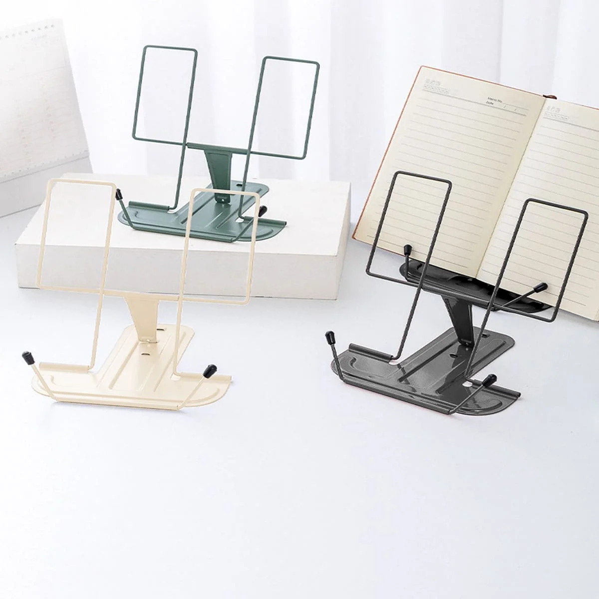 1 Simple Metal Reading Stand, Foldable Portable Reading Stand, Bookshelf, Music Score Stand