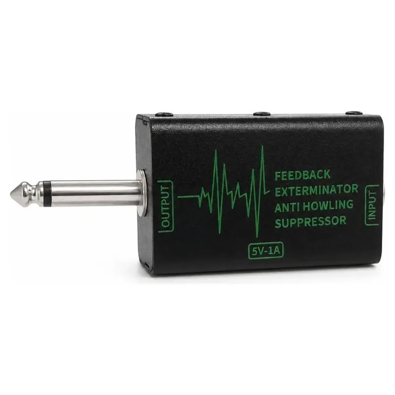 FEDI-Portable Microphone Feedback Suppressor 6.35Mm Jack For Outdoor Home Live Conference Anti-Howling Frequency Shifter