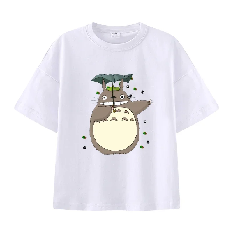 

Cartoon Print Summer Children's Cotton T-shirt Street Fashion Girls Clothes Cute Funny Kid Short-sleeve Tees Top