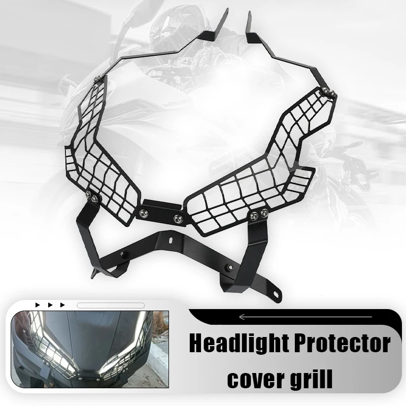 

For HONDA ADV350 ADV 350 ADV-350 2022 2023 2024 2025 Scooter Motorcycle Front Headlight Grille Lamp Guard Cover Net Protector