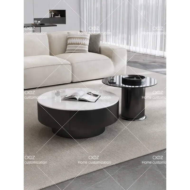 Yiyou Italian light luxury home living room small apartment new simple design high-end super crystal stone coffee table