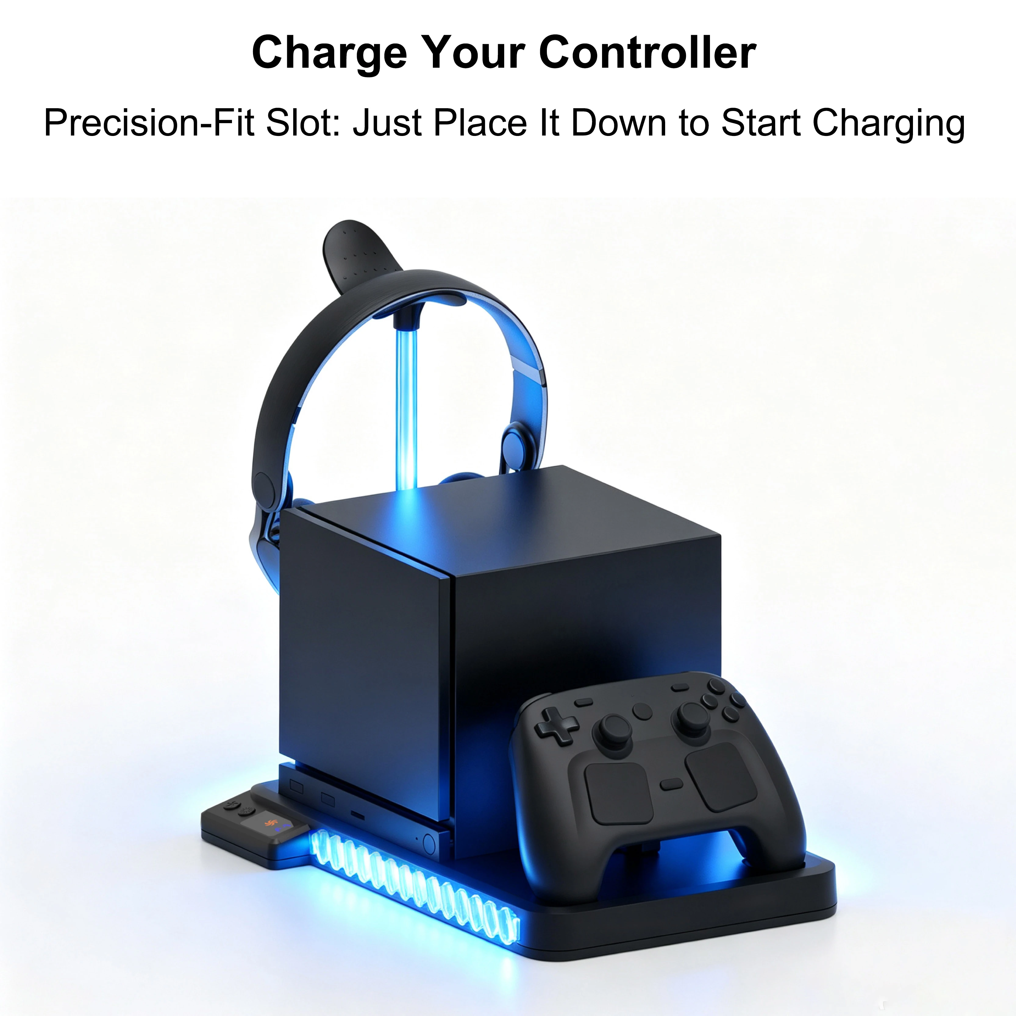 スチームマシン冷却充電ドック デュアルファン RGB LED - Headset Stand Rgb のレビューと価格