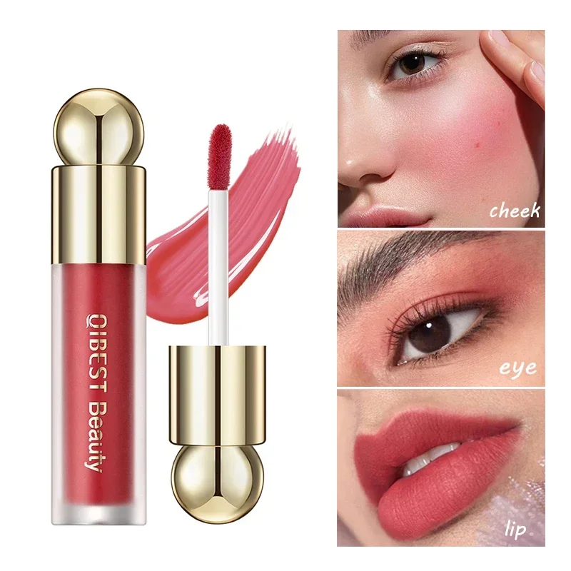 

Heallor Beauty Velvet Liquid Blush Stick Pigment Lasting Natural Silky Liquid Contouring for Face Blusher Cheek Tint Cream Blush