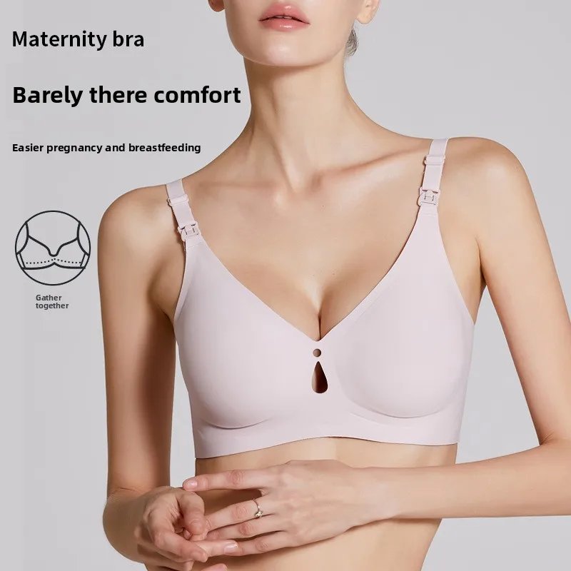 

Maternity underwear, nursing bra, anti-sagging thin one-piece front opening buckle, pregnancy bra summer