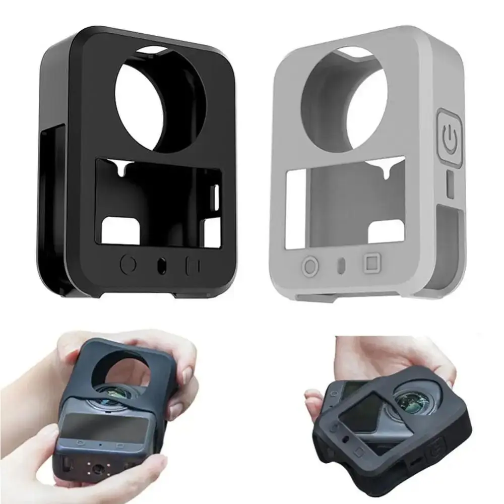 حافظة واقية من السيليكون تغطية كاملة مضادة للصدمات غطاء حماية للجسم مضاد للخدش لهاتف DJI Osmo 360