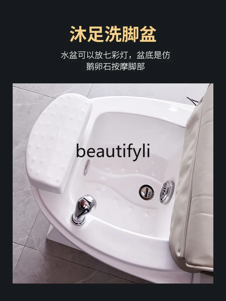 SS الفضاء كبسولة مانيكير أريكة تدليك القدم حمام سبا باديكير كرسي الراقية الكهربائية حمام القدم كرسي تدليك القدم واحد