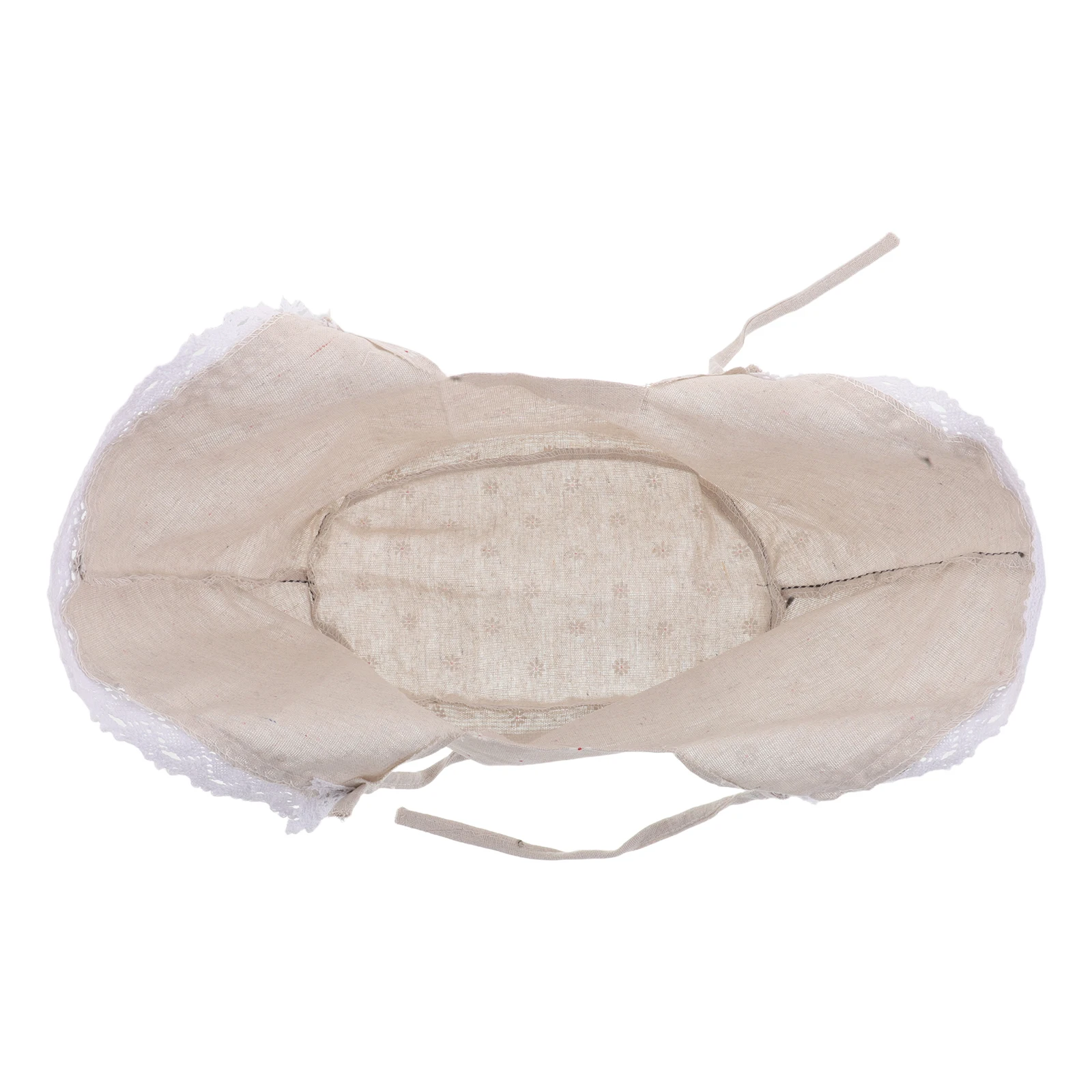 

Picnic Basket Fabric Liner Replacement Lace Trim Decorative Cloth Insert for Wicker Rattan Basket Breathable Fresh Bread Storage