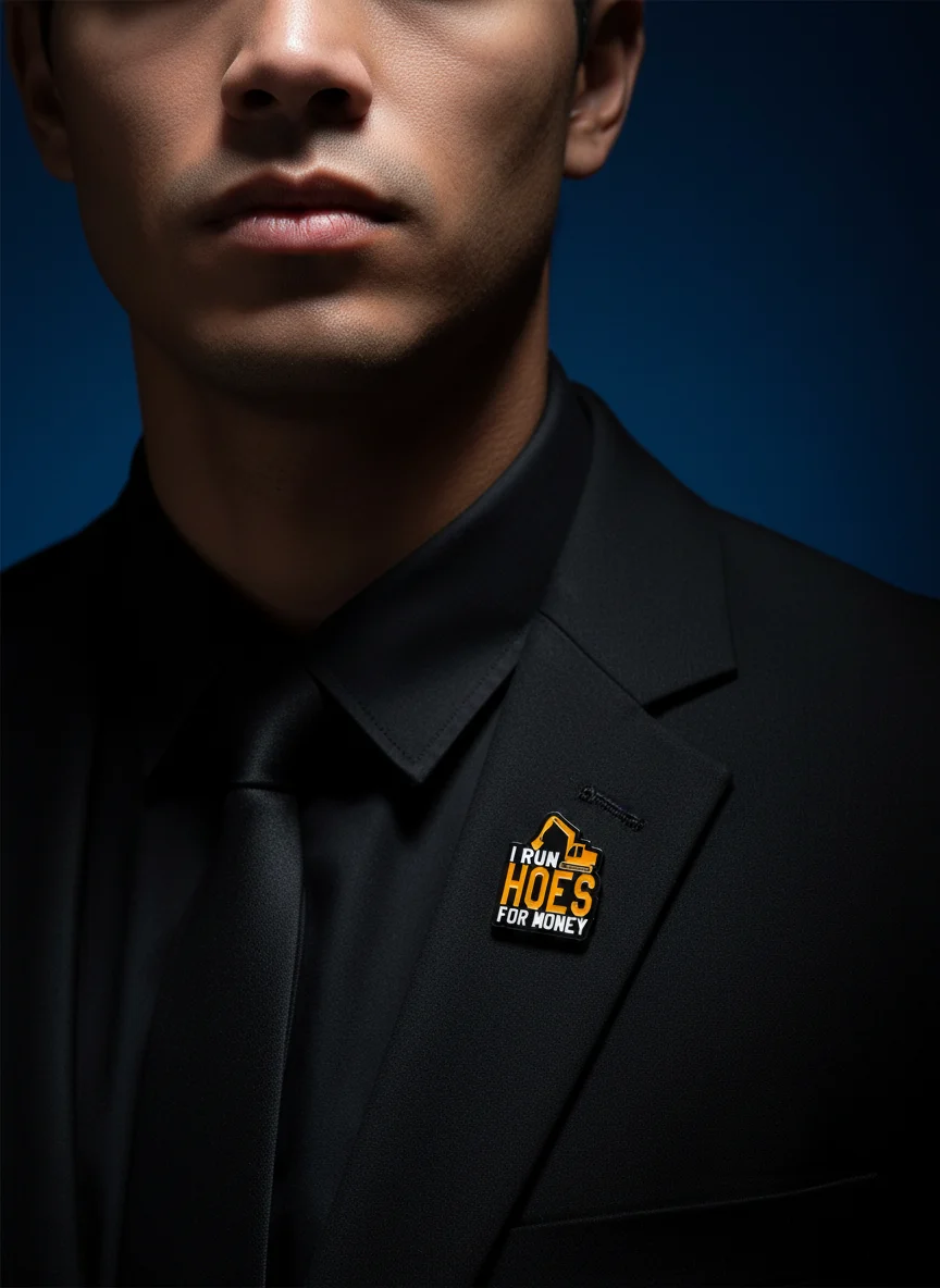 Heavy Equipment Quotes - Broche de Esmalte com Padrão de