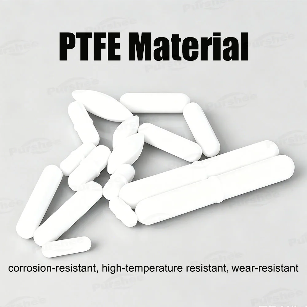 Polyethylen-PTFE-Magnetrührstab, Typ B, zylindrisch, mit Ring, magnetische Rührstäbe, Labor-Mixer-Zubehör, 10 Stück – Detail 5