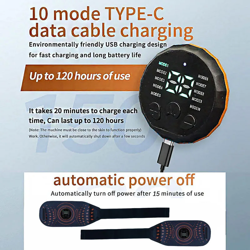EMS Muscle Toner Arm Trainer Muscle Stimulator Toning Belt Arm Thigh Leg Massager Exerciser Home Gym Workout Fitness Equipment image 3