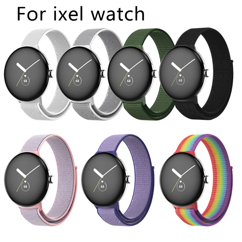 For Pixel Smartwatch Band-Adjustable-Bracelet Sport-Nylon Fashionable Loop-Strap