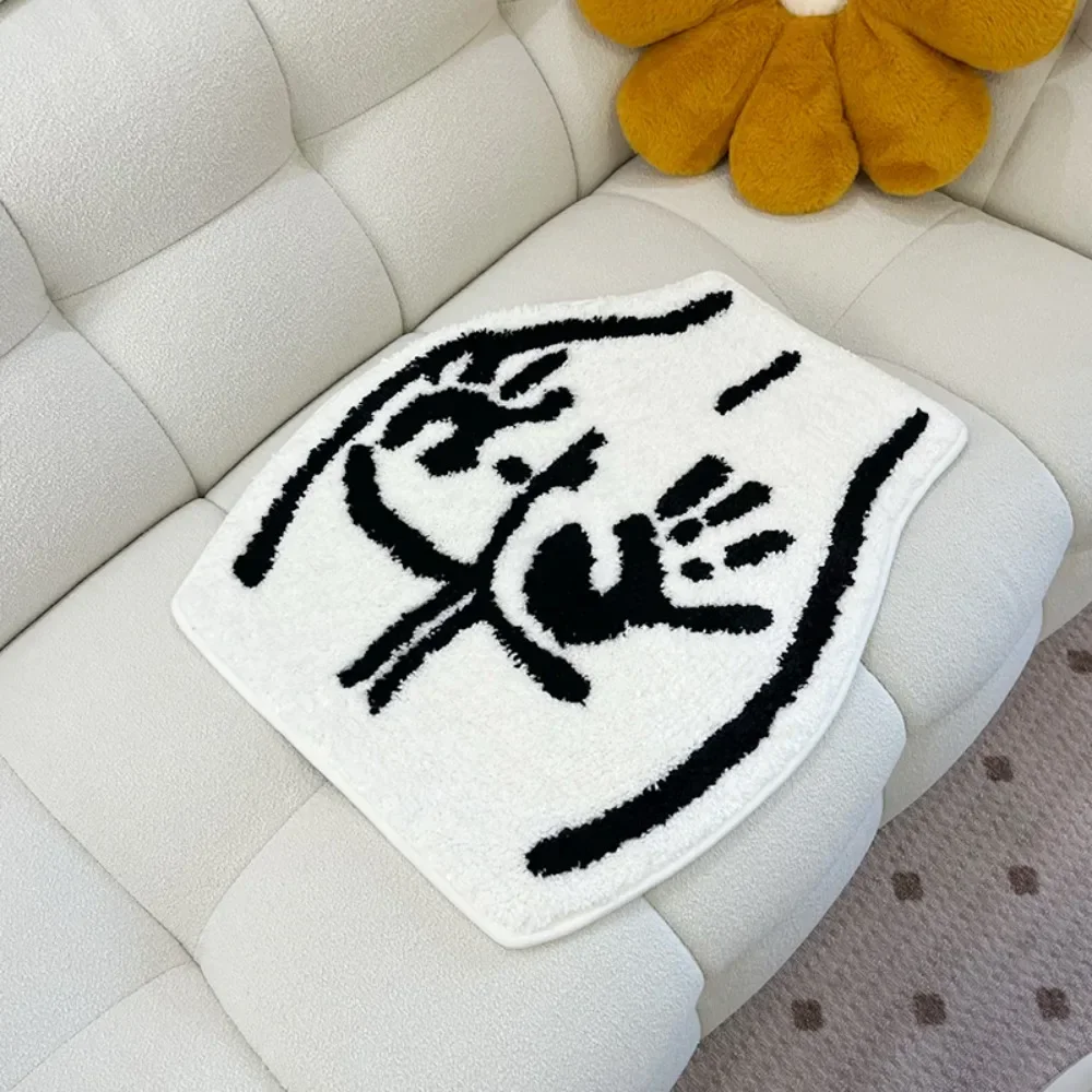 

Bedroom Ass Butt Carpet Soft Tufted Rug for Bathroom Non-slip Absorb Water Plush Handmade floormat Kitchen Toilet Carpet