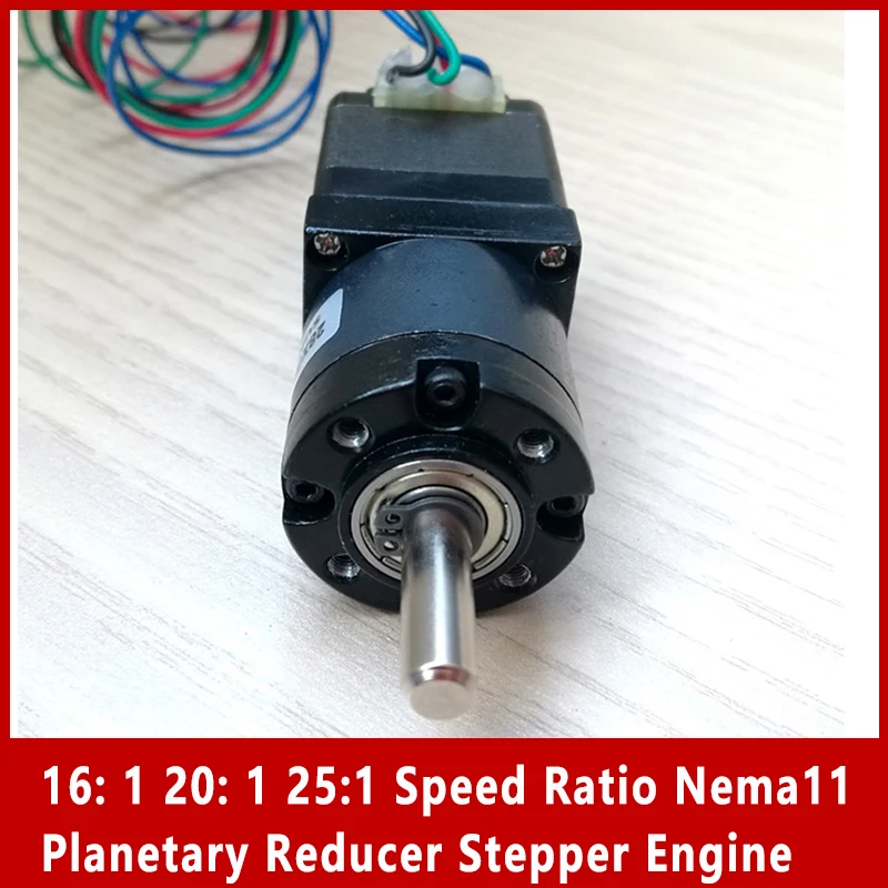 16: 1 20: 1 25:1 Speed Ratio Nema11 Planetary Reducer Stepper Engine nema 11 Stepping Gear Motor 6N.cm