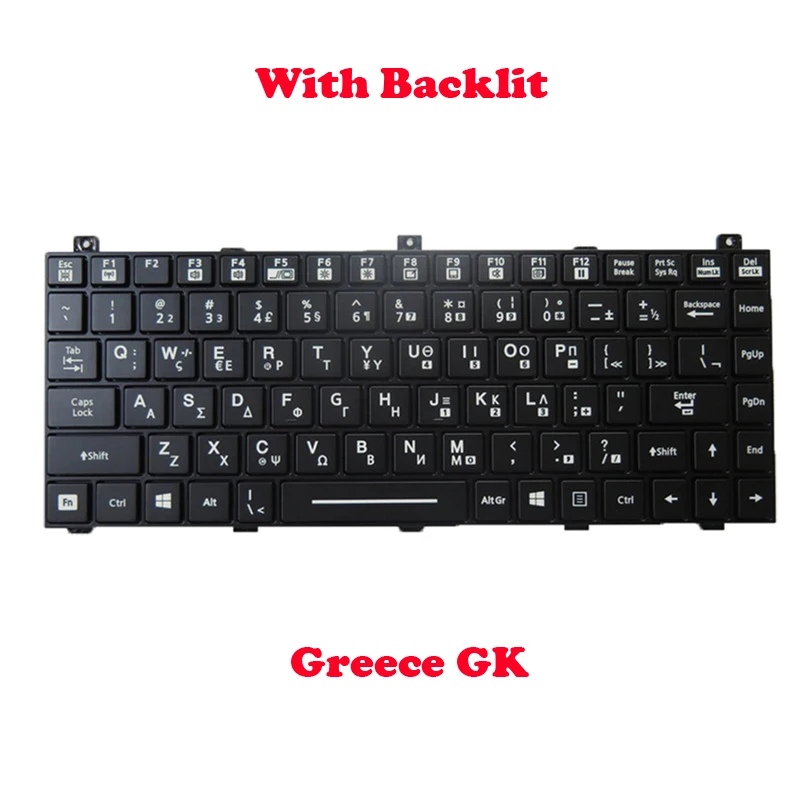 Laptop With Backlit Keyboard For GETAC B300 NK5100-00015T-00/C 531085910034 Greece GK With Black Frame New