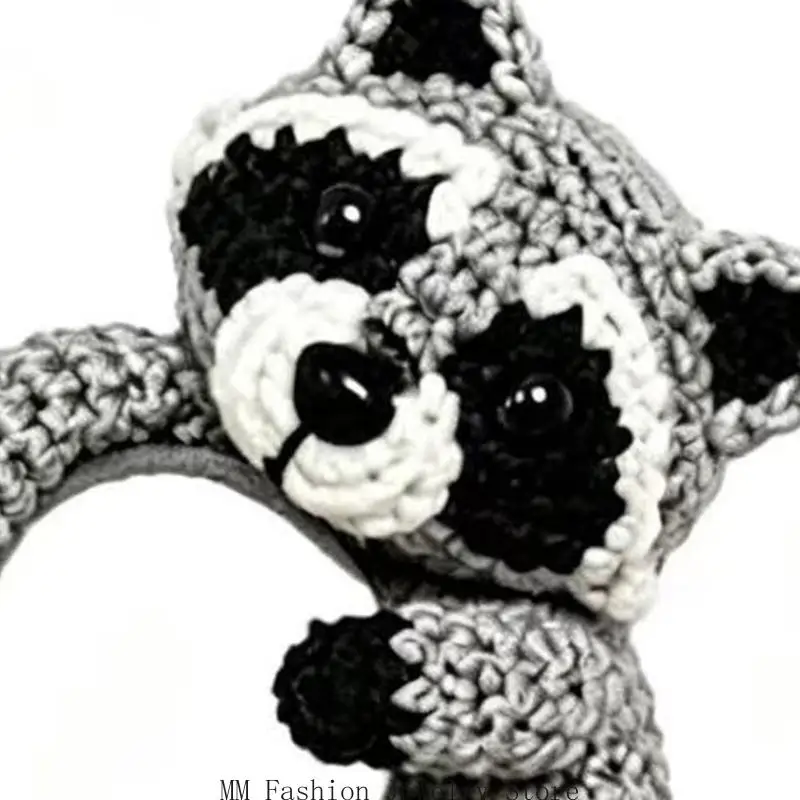No Piercing Crocheted Animal Earring, Soft Yarn Clip-On Ear Accessory for Playful Daily Looks, Selected D0UB