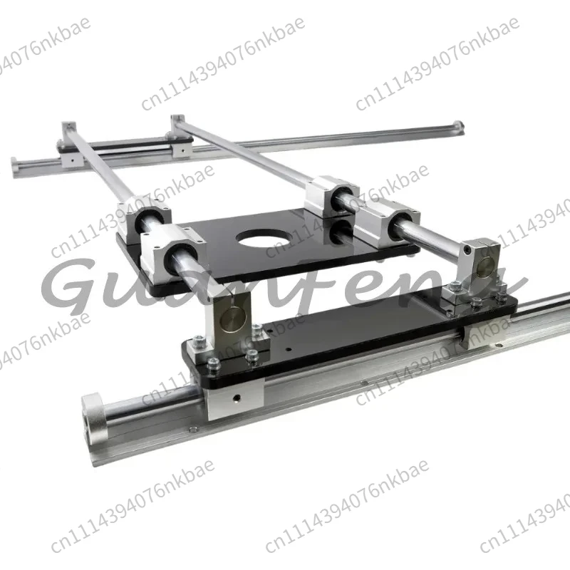 3-Axis XYZ Linear Guide Worktable Kit, CNC Router Fixture for Flat Panel Surface Machining