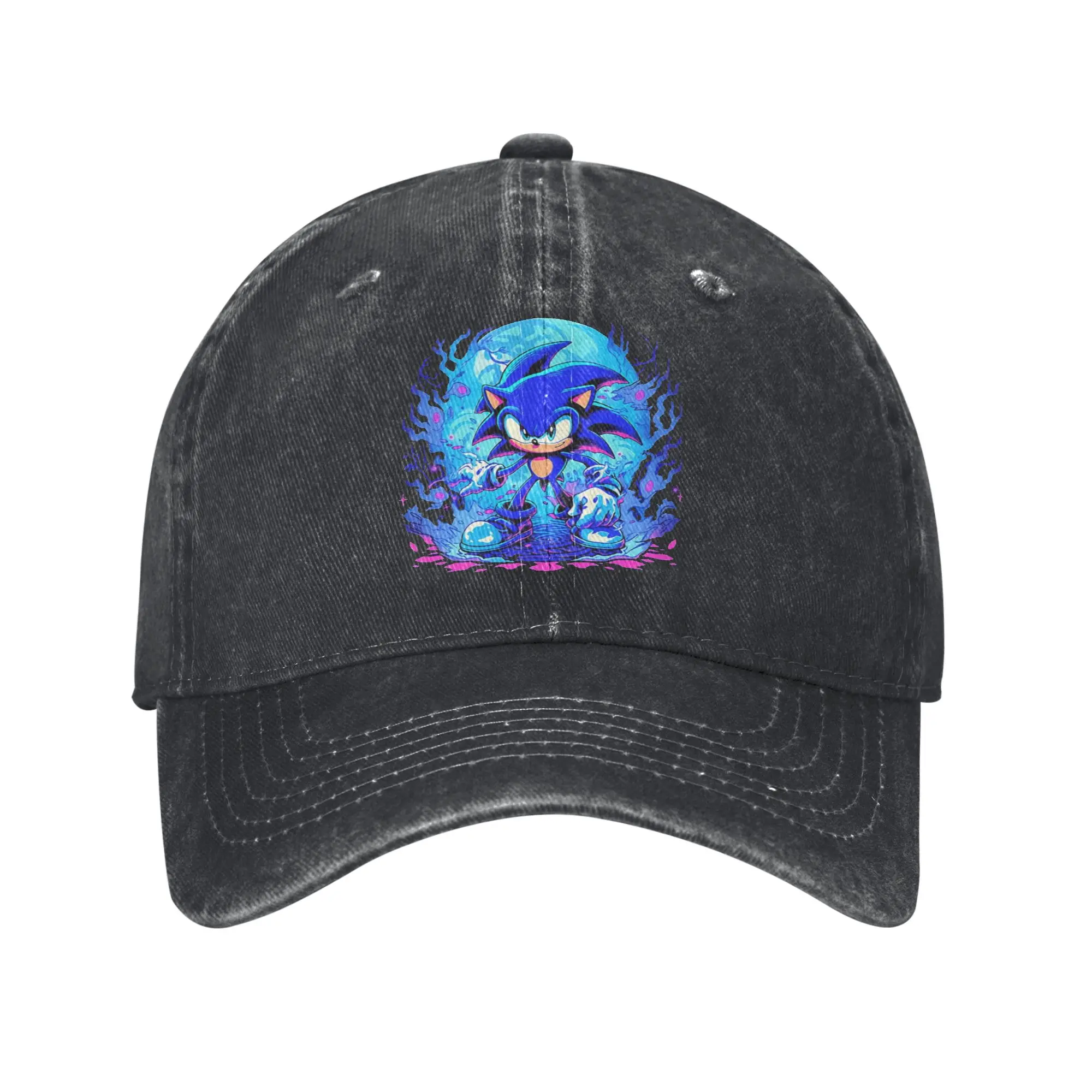 Shadow The Hedgehogs Baseball Caps Vintage Distressed Washed  Snapback Cap Unisex Style Summer Adjustable Fit Caps Hat