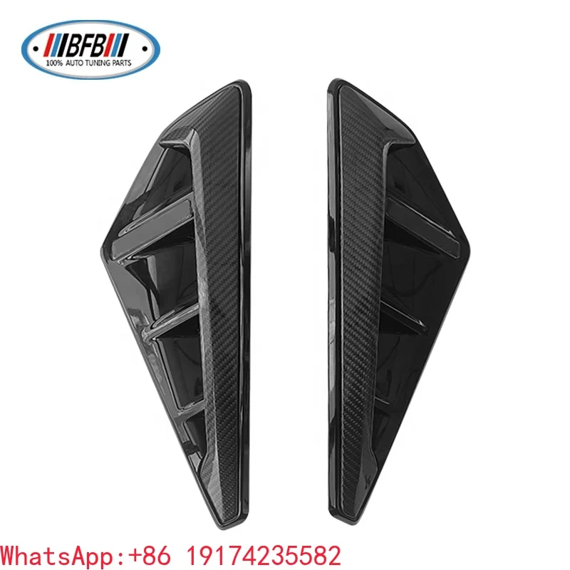 Сменное боковое крыло из углеродного волокна, боковая крышка вентиляционных отверстий для BMW X5 X5M G05 F95 2020-2023 Сменное боковое крыло из углеродного волокна, боковая крышка вентиляционных отверстий для BMW X5 X5M G05 F95 2020-2023