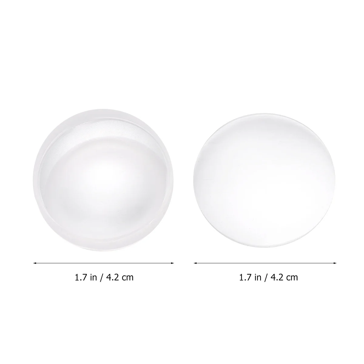 6 stuks glazen lens dubbele bolle optische lens 42 mm diameter duurzaam materiaal voor instrumenten kunst ambachten fotografie
