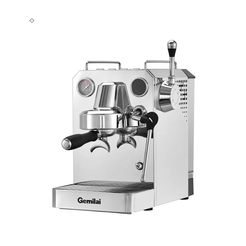 

G3006H Silver Electric Espresso Coffee Machine 15 Bar Italian Semi-Automatic for Home & Hotel Use Portable & US Plug