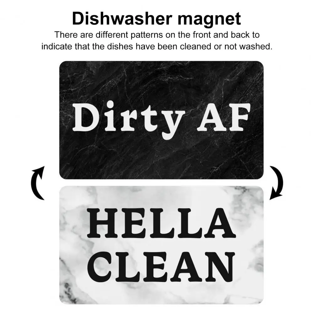 Clean Dirty Dishwasher Magnet Universal Dishwasher Indicator Set of 2 Dishwasher Dirty Clean Magnets Acrylic for Dish for Fridge