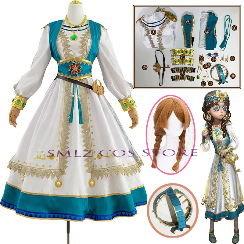 

Identity V Anne Lester Cospaly Toy Merchant Costume Princess Dress crown Prop Suit Halloween Party Outfit for Women