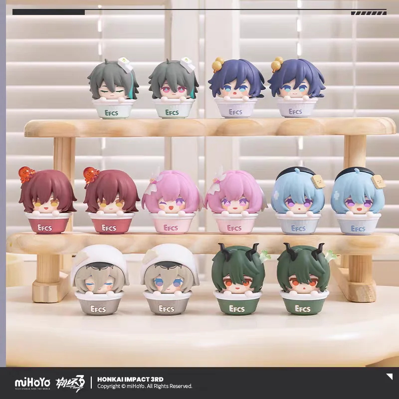 Pre Sale miHoYo Official Honkai Impact 3 Instant Noodle Series Stacking Toy Second Batch Elysia HUA SU Anime Fashion Cosplay