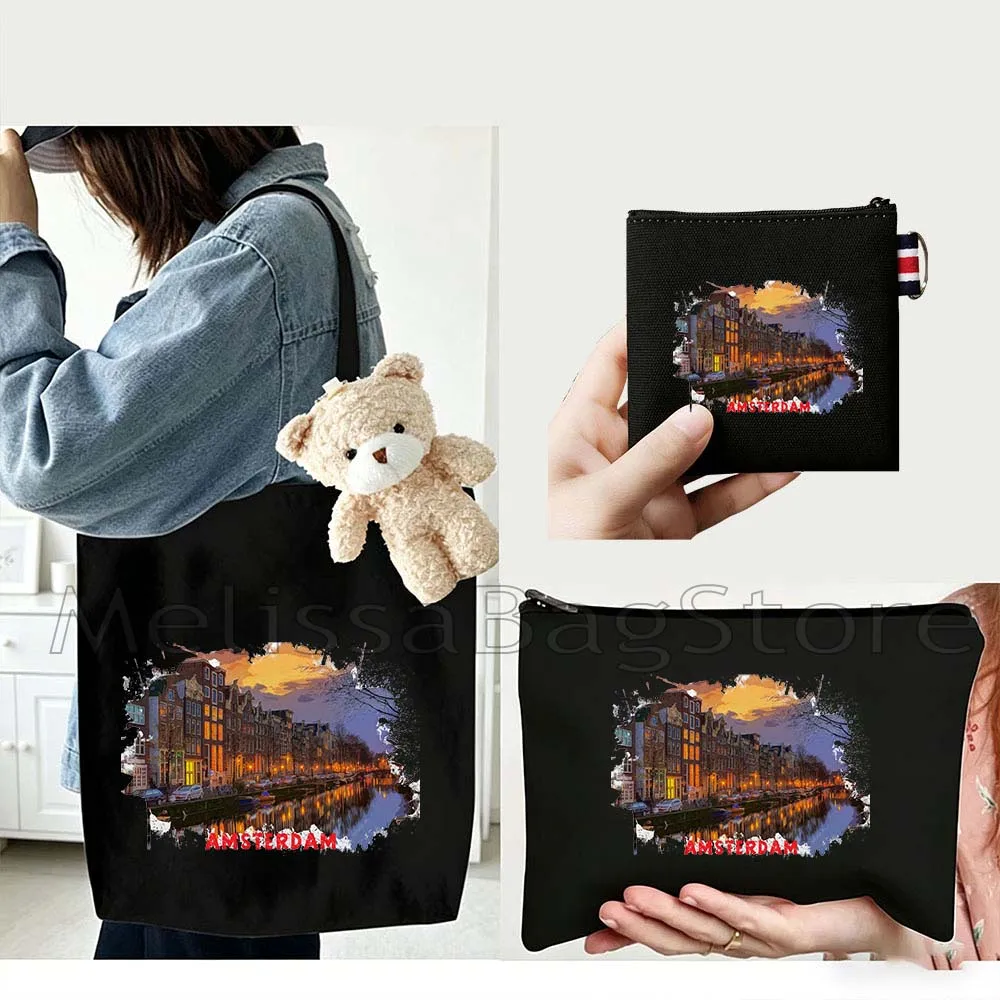 conjunto-de-presentes-4pcs-bolsa-de-lona-preta-de-amsterda-paises-baixos-com-bolsa-de-cosmeticos-e-estojo-para-chaves-e-moedas