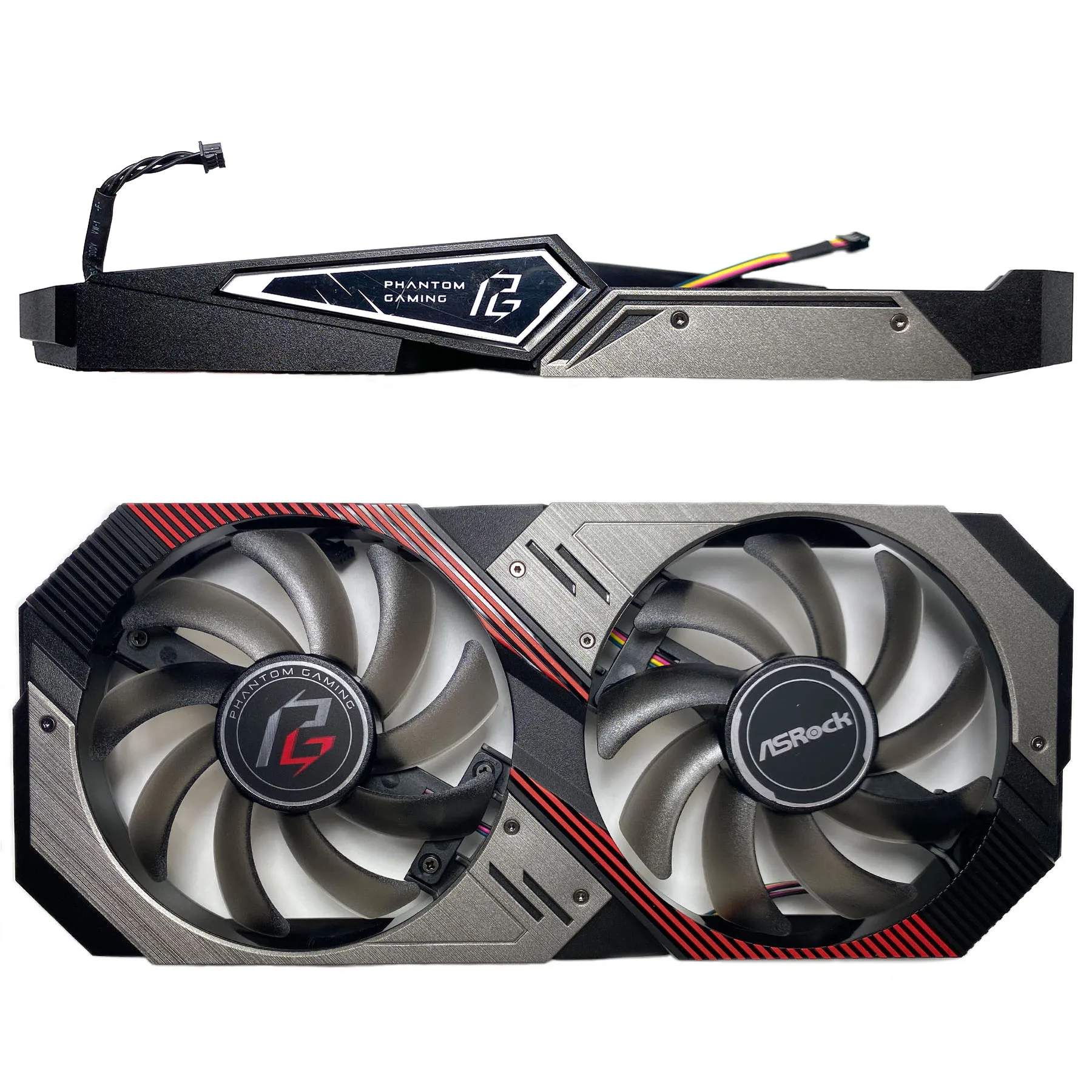 New For ASROCK Radeon RX5500XT 5600XT 6GB Phantom Gaming D2 OC V2 Graphics Card Replacement Fan panel with fan