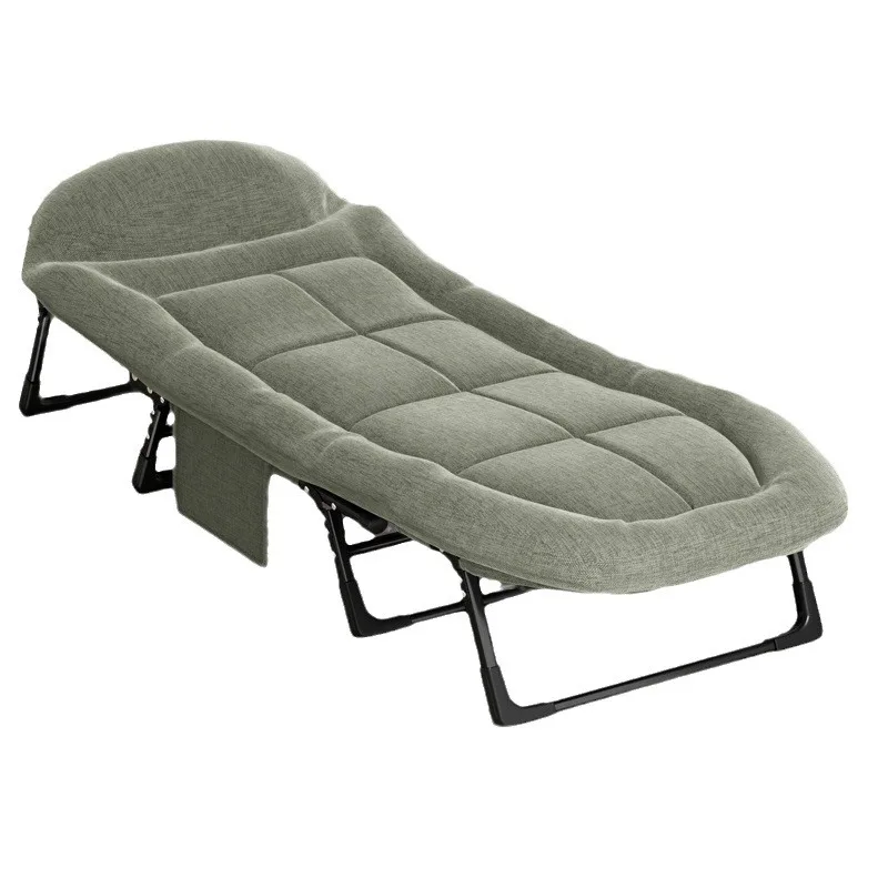 

Portable Folding Sleeping Bed Heavy-Duty Camping Lounger Chair Adjustable Height Mattress for Outdoor Travel Home Guest Hiking