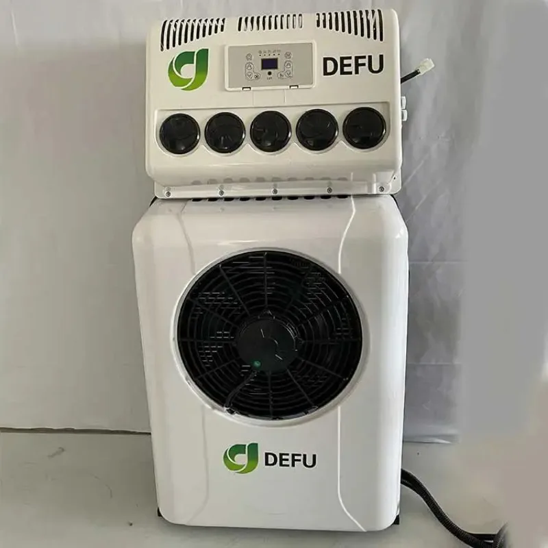 سبليت نوع التيار المتناوب الكهربائي 12 فولت 24 فولت أنظمة تكييف الهواء شاحنة مكيف الهواء لشاحنة سيارة فان #2