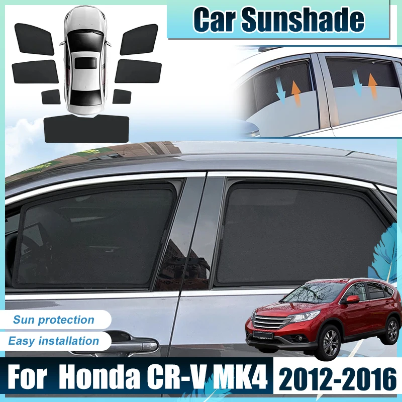 For Honda CR-V Accessories CRV CR V 2012 2013 2014 2015 2016 Car Window Sun Shade Cover light Shield Baffle Mesh Screen Parasol