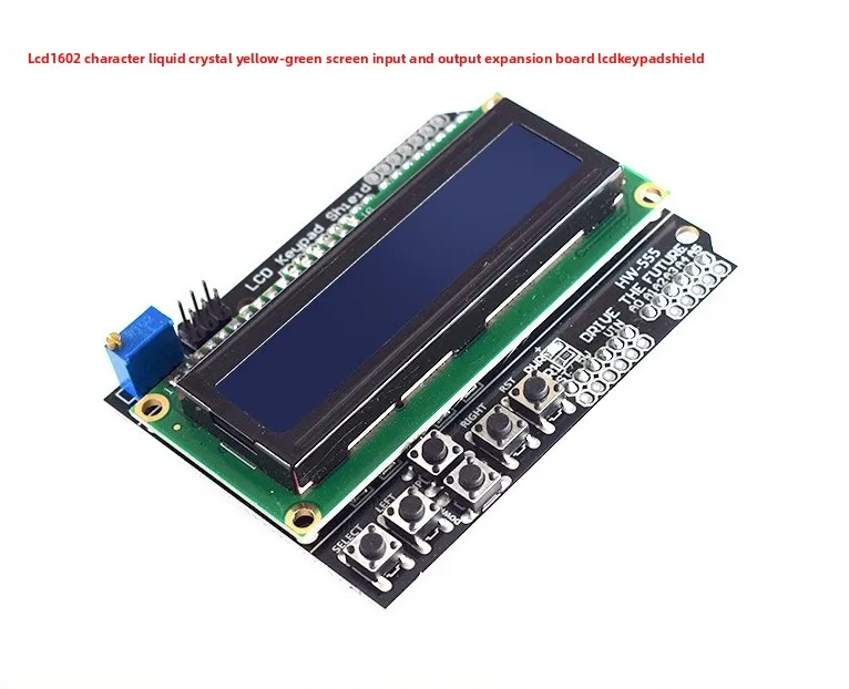 LCD1602 character liquid crystal yellow-green screen input-output expansion board LCD Keypad Shield