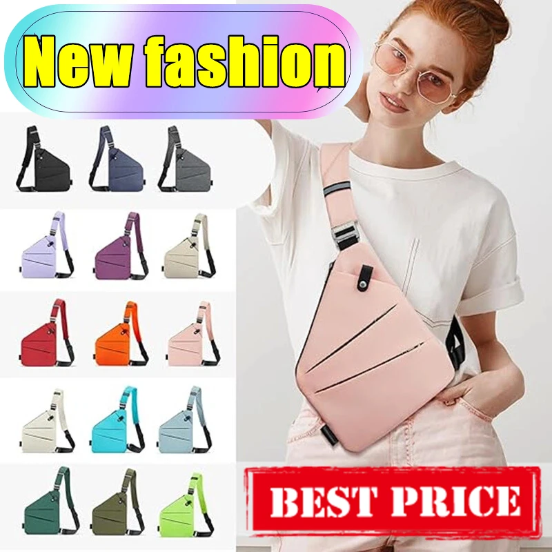 

Chest Bag for Men Women Lightweight Multi-functional Travel Left/Right Shoulder Sling Bag Outdoor Fashion Casual Business Bags