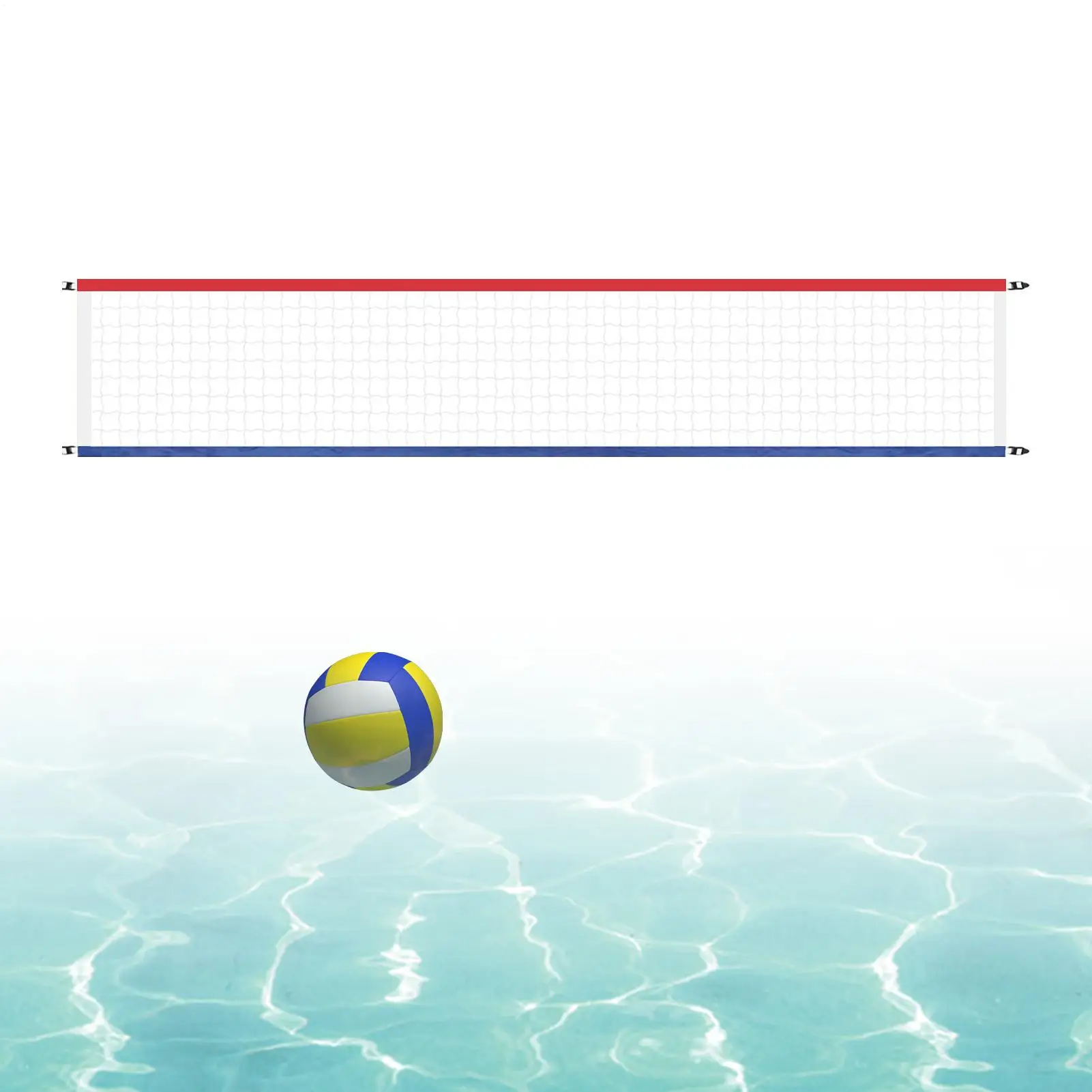 

Pool Volleyball Net 15x3Ft Outdoor Swimming Pool Volleyball Net Waterproof Replacement Parts For Badminton Tennis Outdoor Yard