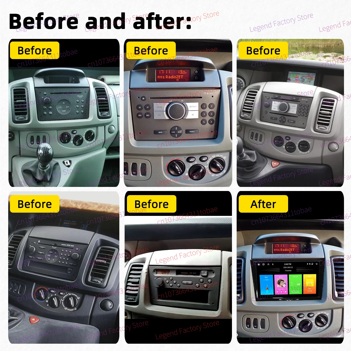 For Opel Vauxhall Vivaro A 2002-2010 Carplay Autoradio 2 Din Android Radio GPS WIFI Auto Car Multimedia 8