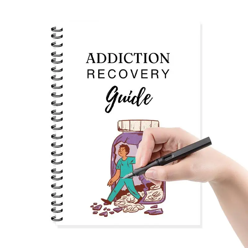 

Sobriety Workbook Mindfulness Planner Health Tracker 30 Pages Daily Guided Notebook For Preventing Relapse