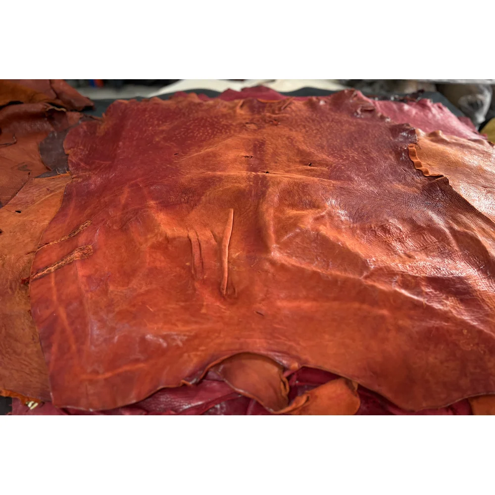 Washed Horsehide, Horse Back Skin, Horse Rump Skin, Vintage Vegetable-tanned Horsehide, Textured Horsehide
