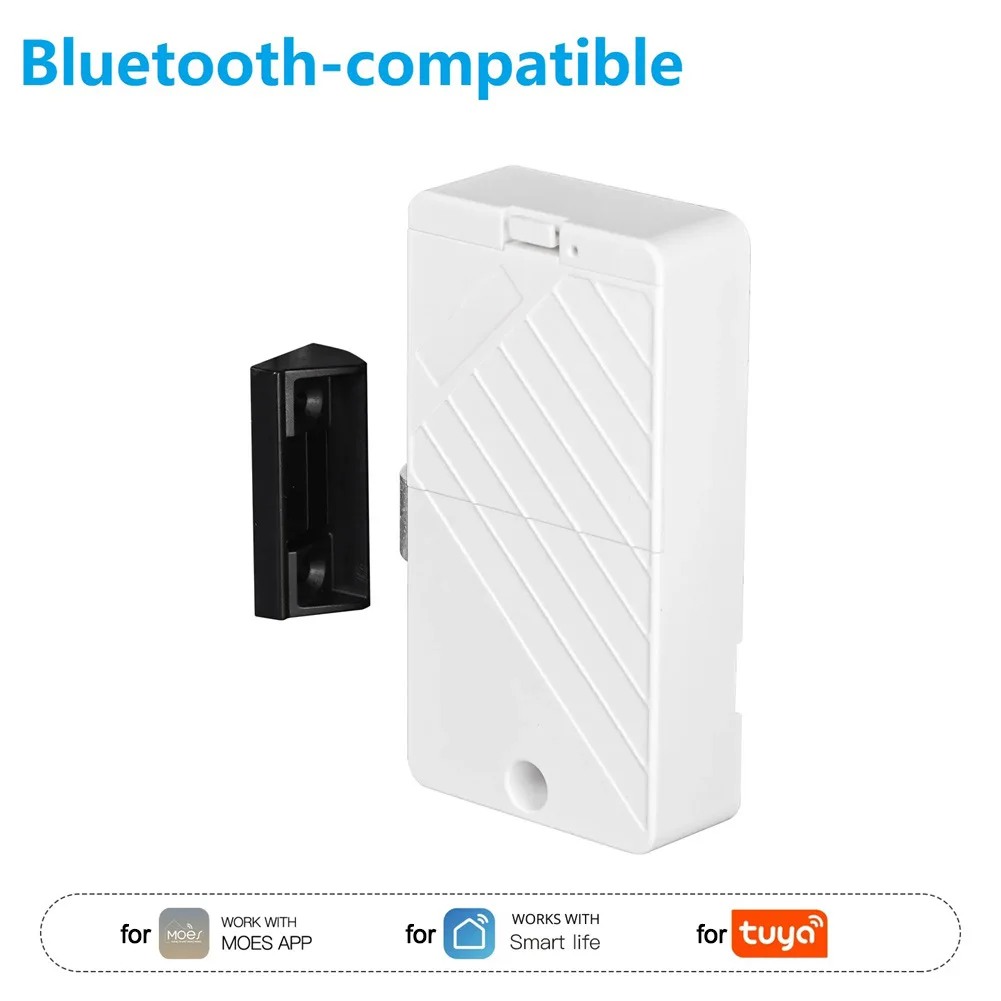 Office Storage Cabinet Lock White Keyless Cabinet Drawer Lock Smart Home Control Keyless Entry 250-card Capacity
