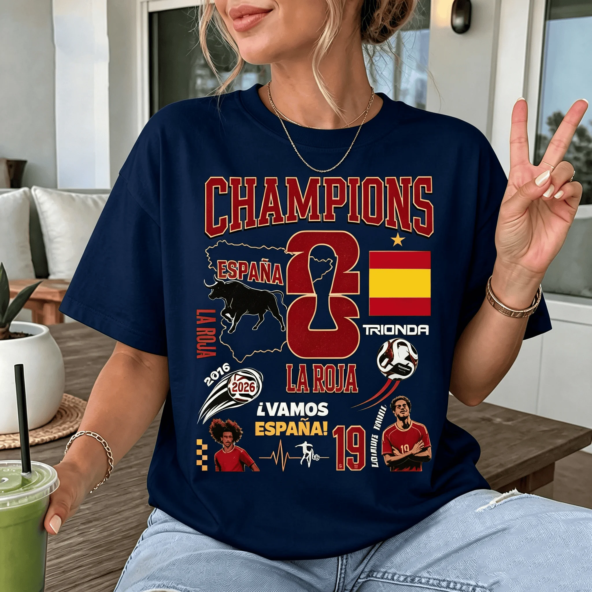 Maillot de football des champions du monde d'Espagne 2026, maillots de football des États-Unis, du Canada et du Mexique 2026, maillot unisexe en coton pour hommes et femmes, été 2026