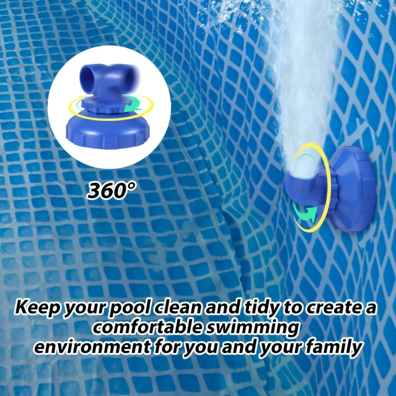 360° Swivel Pool Jet Nozzle, Rotatable Inlet Outlet Replacement Nozzle, Compatible with Intex Pool Accessories