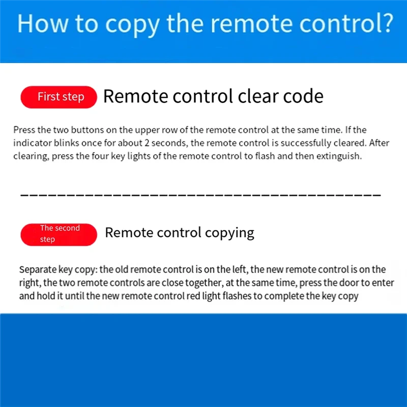 SQPP-Wireless RF 433Mhz Auto Copy Remote Control Electric Garage Door Opener Controller Duplicator Clone Cloning Transmitter