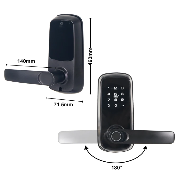 YYHC-Fingerprint Smart Lock Door Lock Full Automatic Intelligent  Smart Lock