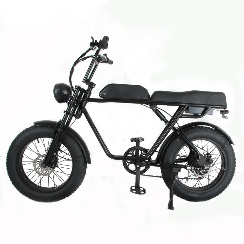 Electric Bike No Pedal Fat Tire E-scooter Hydraulic Brakes For Adult