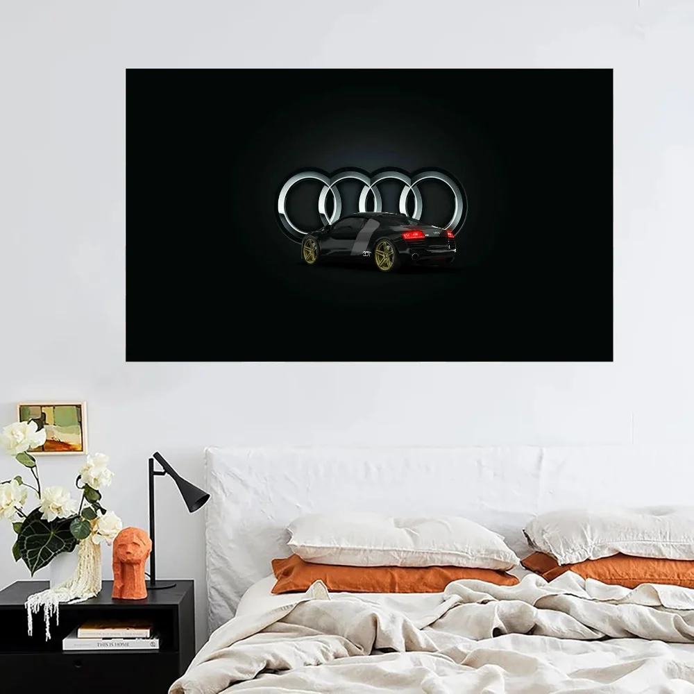 A-audi Logo Decorative Flags and Banners Garden Flag to Hang Garage Decoration Flags for Rooms Outdoor Decor Home Decorations