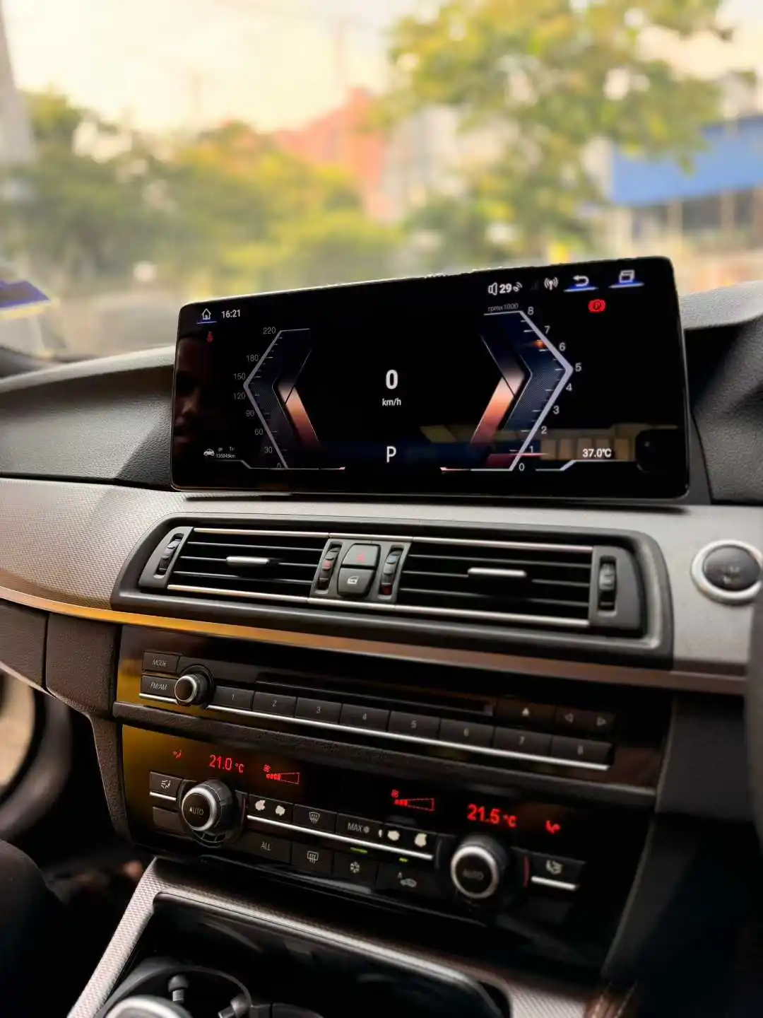 12.8 "راديو السيارة الاندورويد لسيارات BMW 5 Series F10 2010-2017 Carplay Hicar ID9 ستيريو الوسائط المتعددة الملاحة GPS مسجل شرائط Headunit