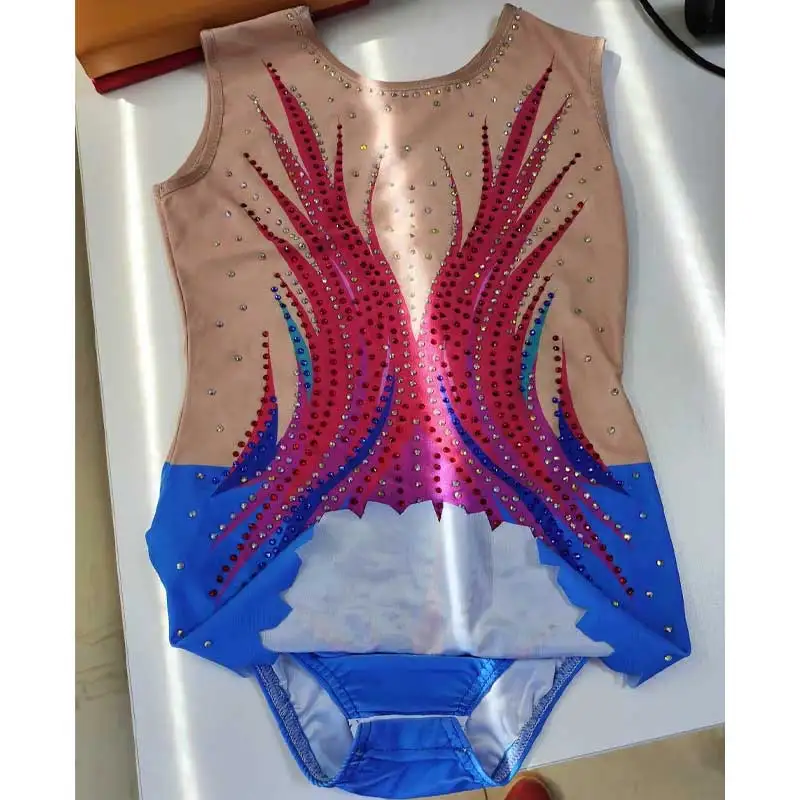 

Children's rhythmic gymnastics competition clothes, female professional training clothes, group performance clothes