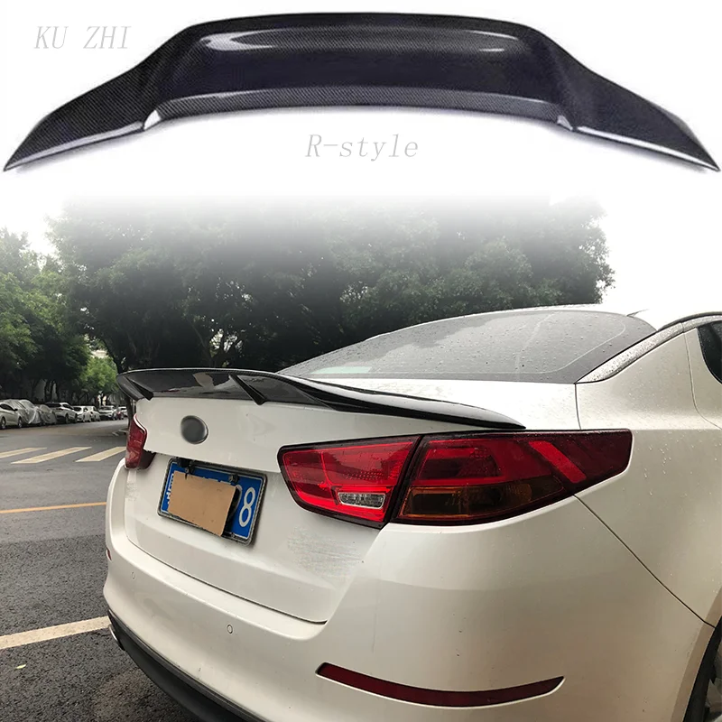 

Suitable For Kia K5 2014-2015 High-Quality ABS Material Bright Black Rear Spoiler Trunk Lid Carbon Fiber Appearance Spoiler
