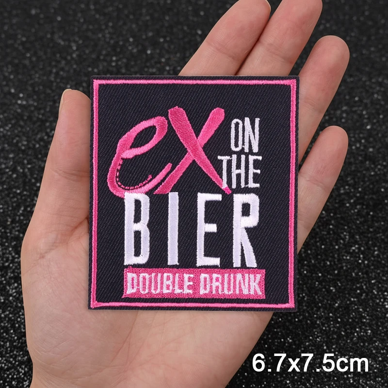 Oeteldonk embleem strijk-op borduurwerk patch Nederlandse carnavalspatch voor kleding ex op het bier applicatie opnaaibadges STELT ME AON