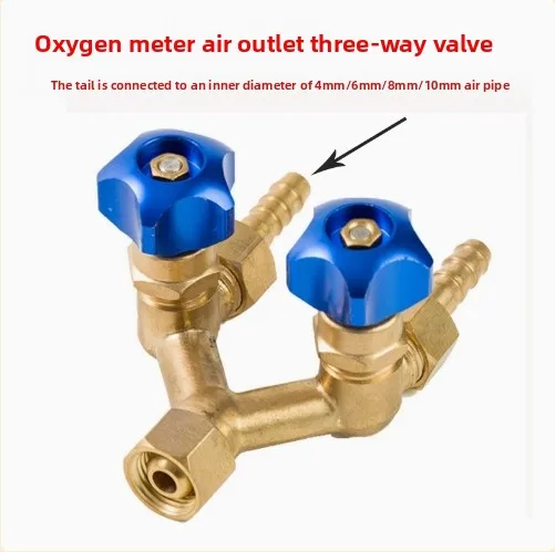 عداد الأكسجين، مقياس الأسيتيلين والبروبان، صمام ثلاثي، مخفض الضغط، انقسام إلى وصلتين، صمام منفصل، واحد إلى اثنين